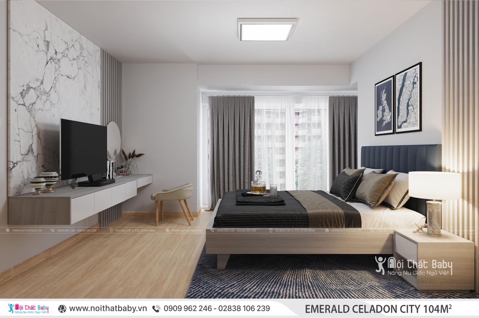 Tổng hợp các mẫu thiết kế nội thất Chung cư Emerald Celadon City